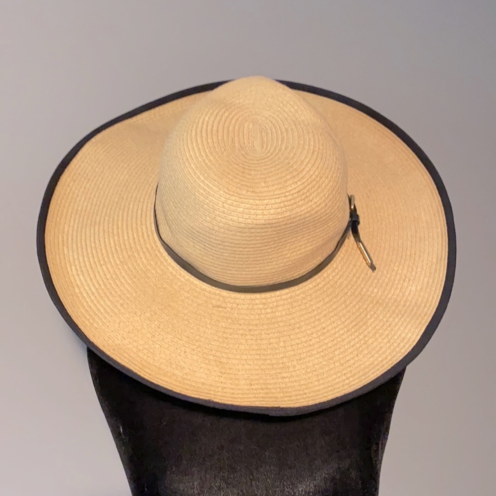 Straw Floppy Sun Hat - image 1